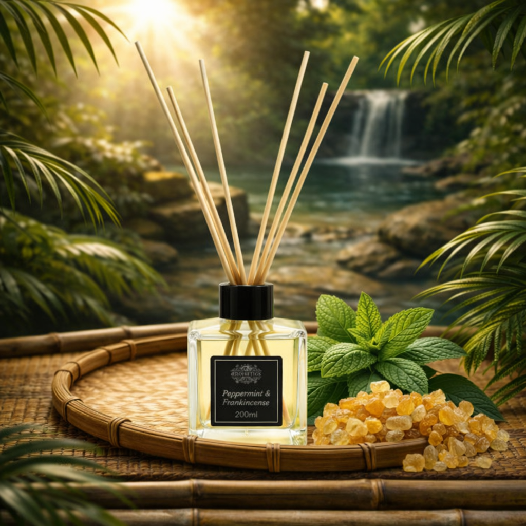 Peppermint & Frankincense Essential Oil Reed Diffuser