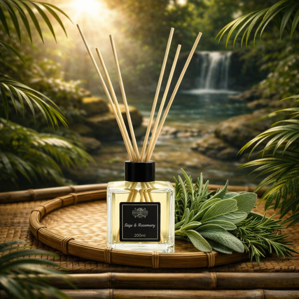 Sage & Rosemary Essential Oil Reed Diffuser