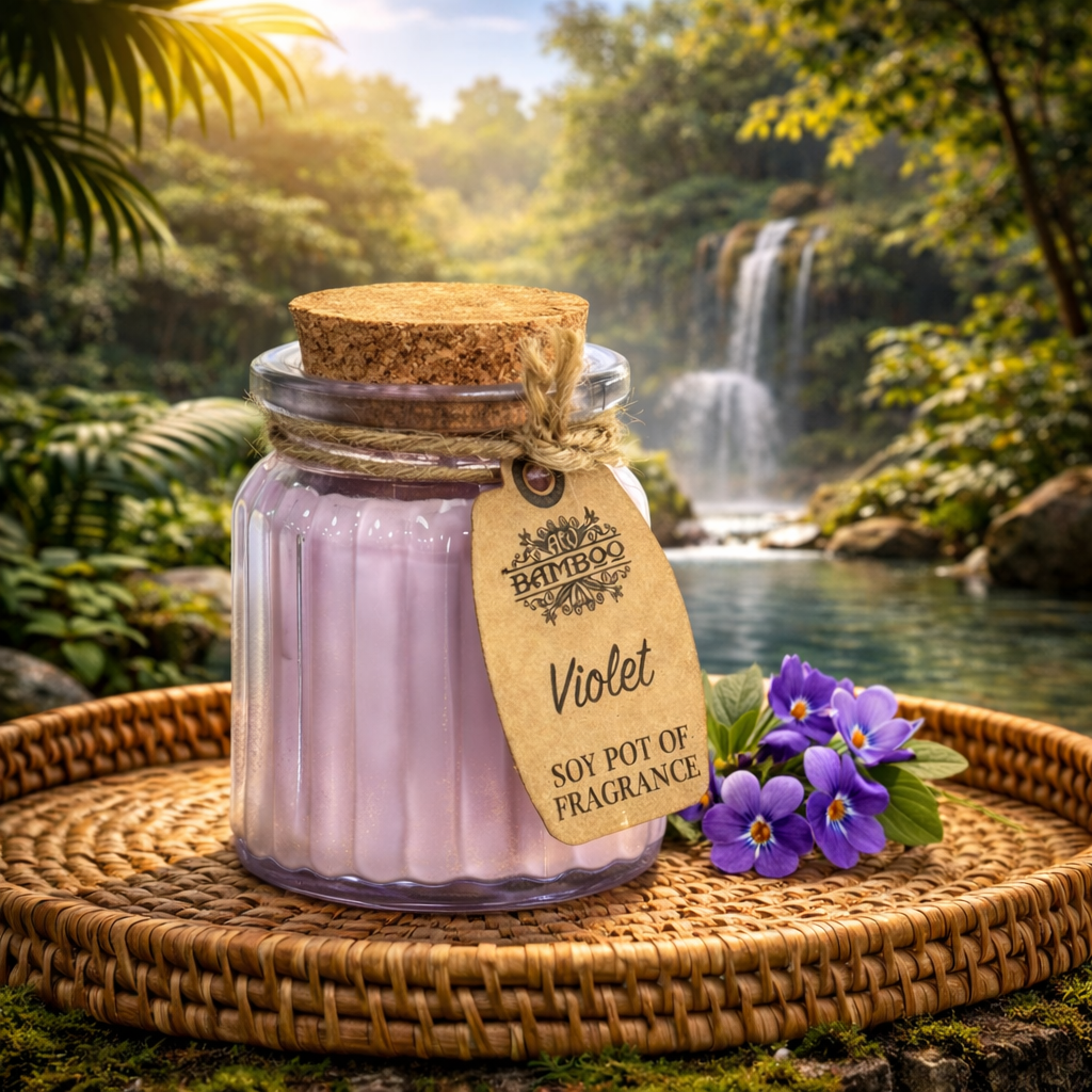 Violet Soy Pot Candles