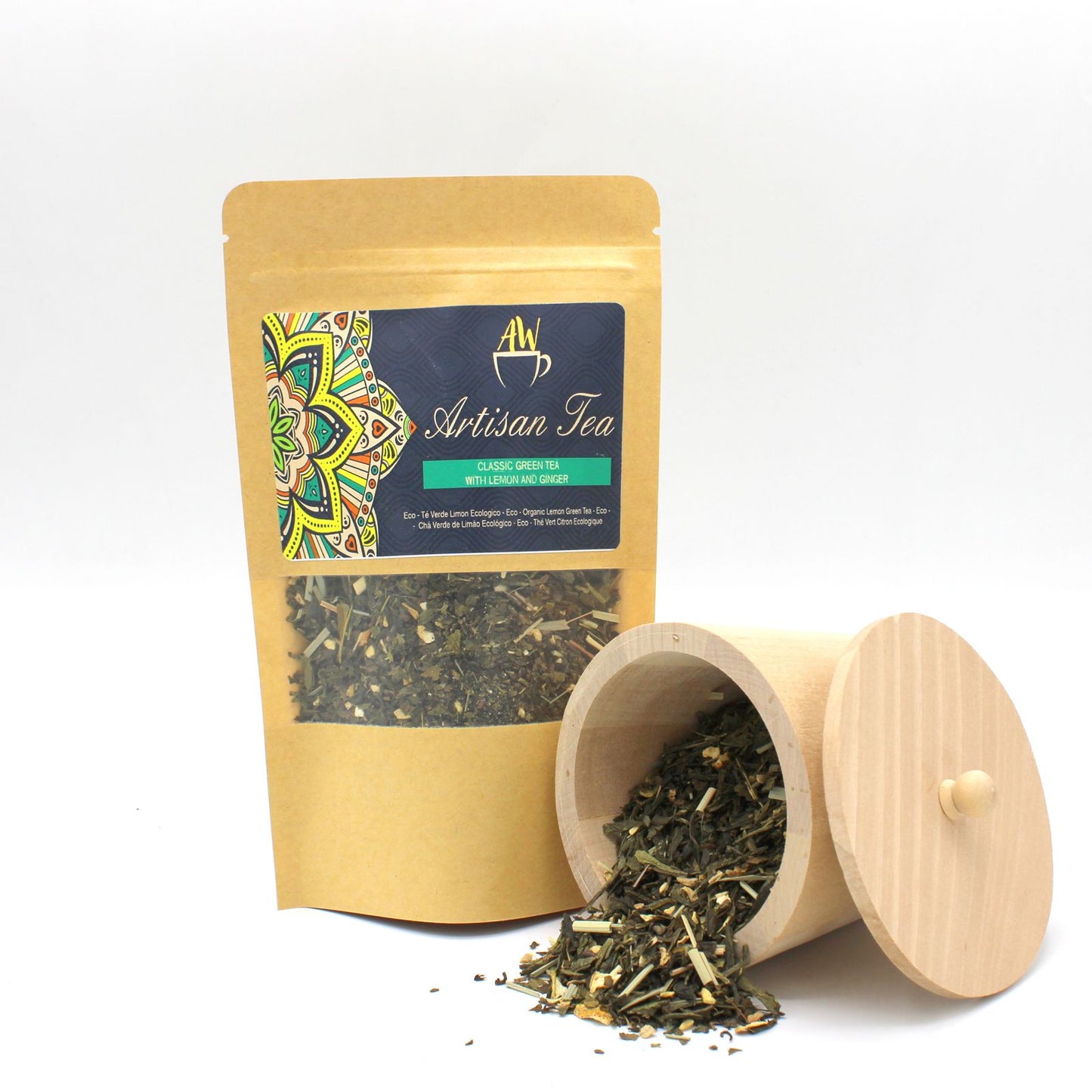 50g Classic Green Tea with Lemon and Ginger