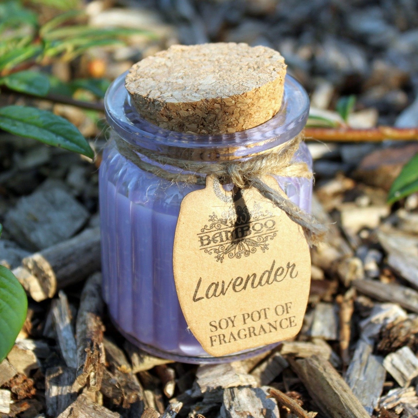 Bougie soja lavande en pot – Parfum naturel