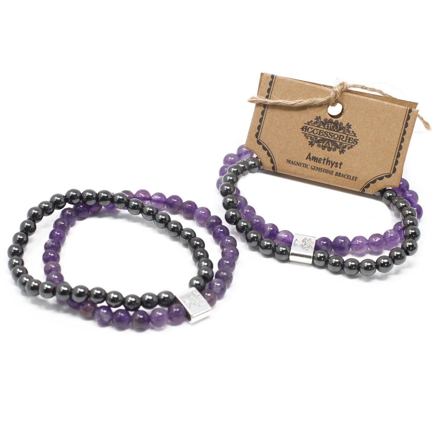 Magnetisches Amethyst-Armband – Naturstein-Design
