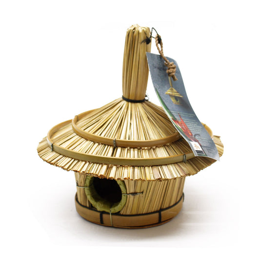 Handmade Seagrass Bird House – Round | 17x17 cm