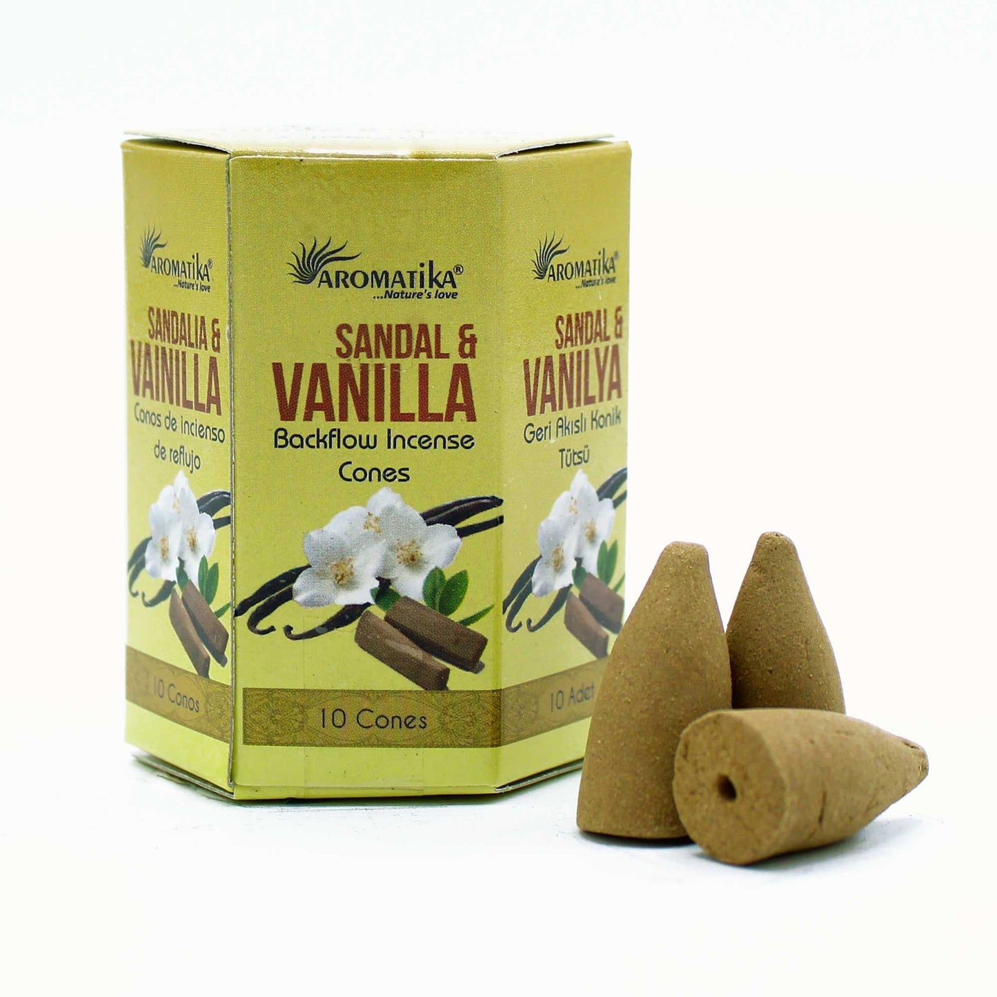 Masala Backflow Incense Cones – Sandalwood & Vanilla