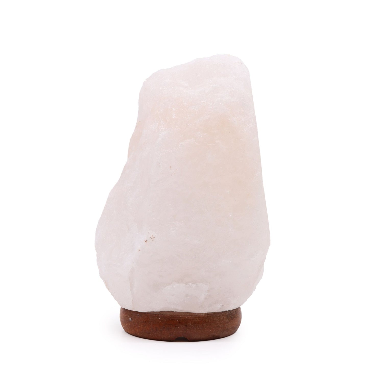 Crystal Rock Himalayan Salt Lamp with Wooden Base