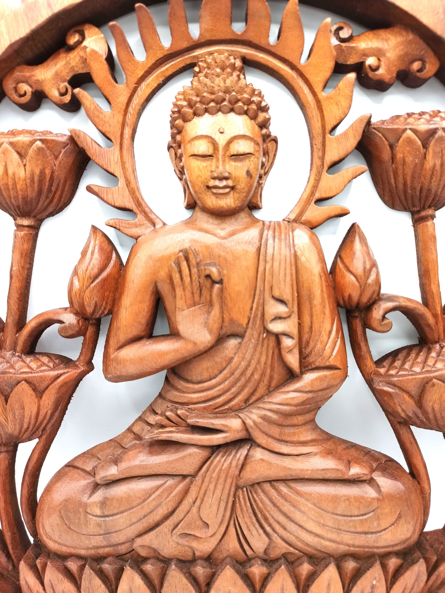Buddha & Lotus Panel