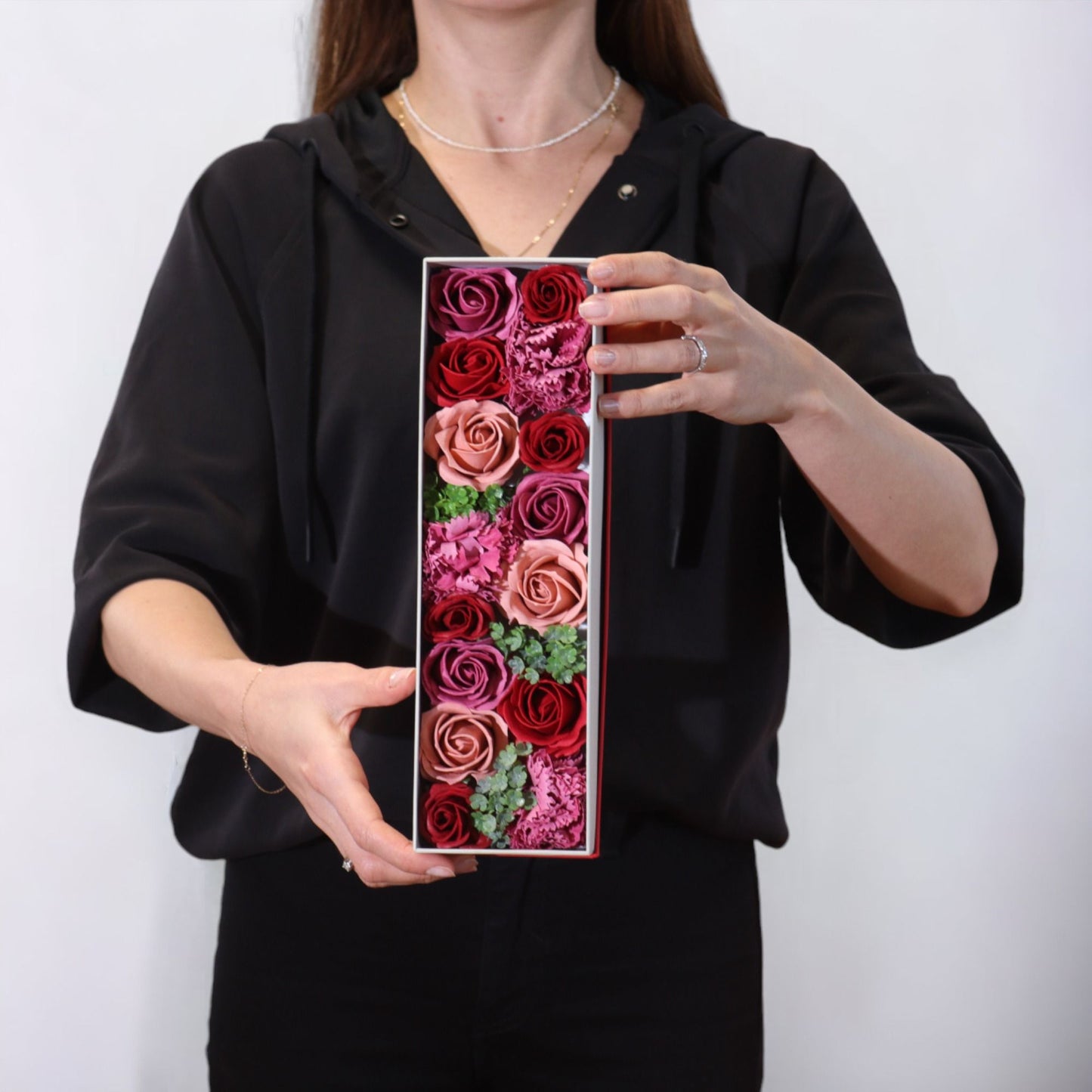 Lange Schachtel – Vintage-Rosen