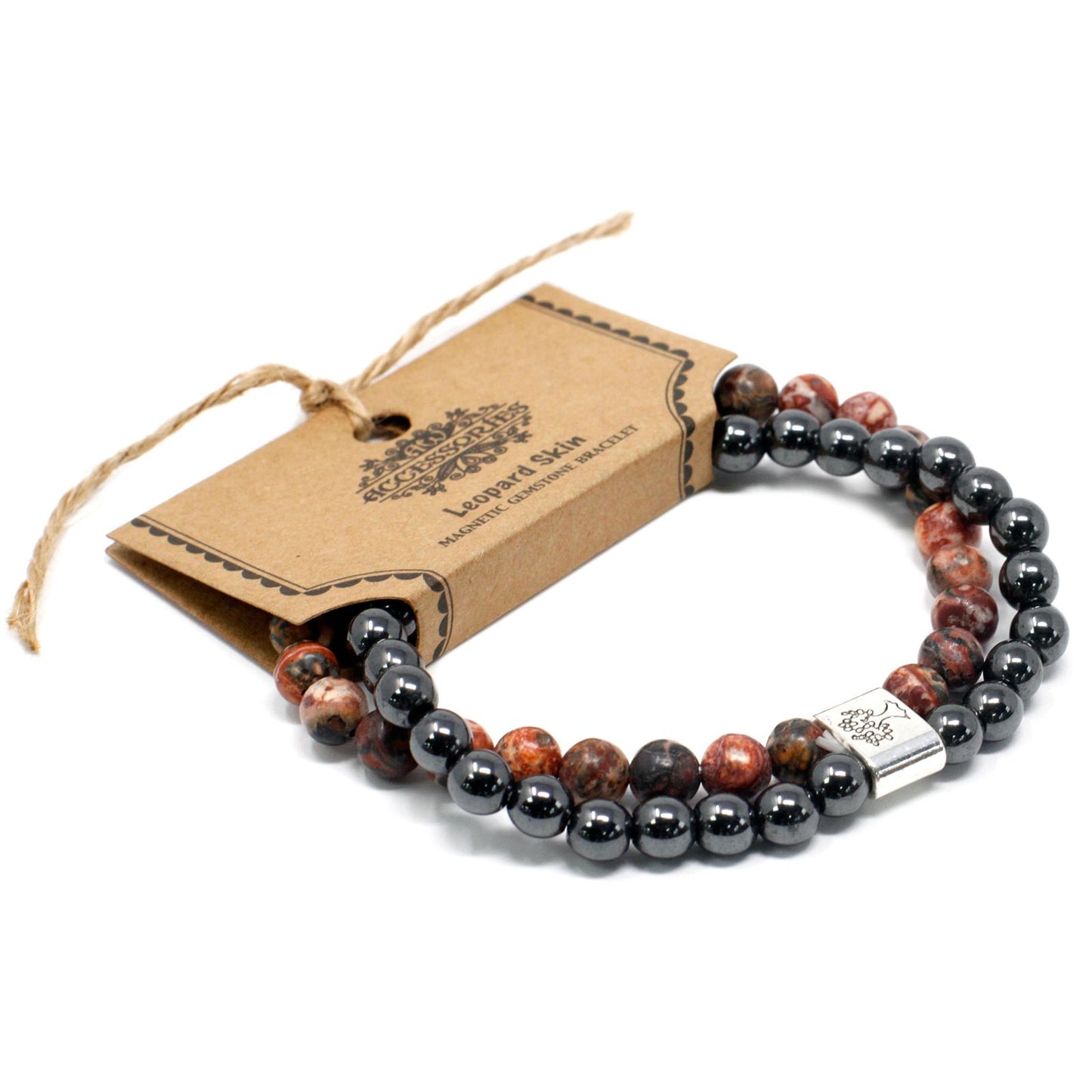 Magnetic Leopard Skin Bracelet – Natural Stone Design