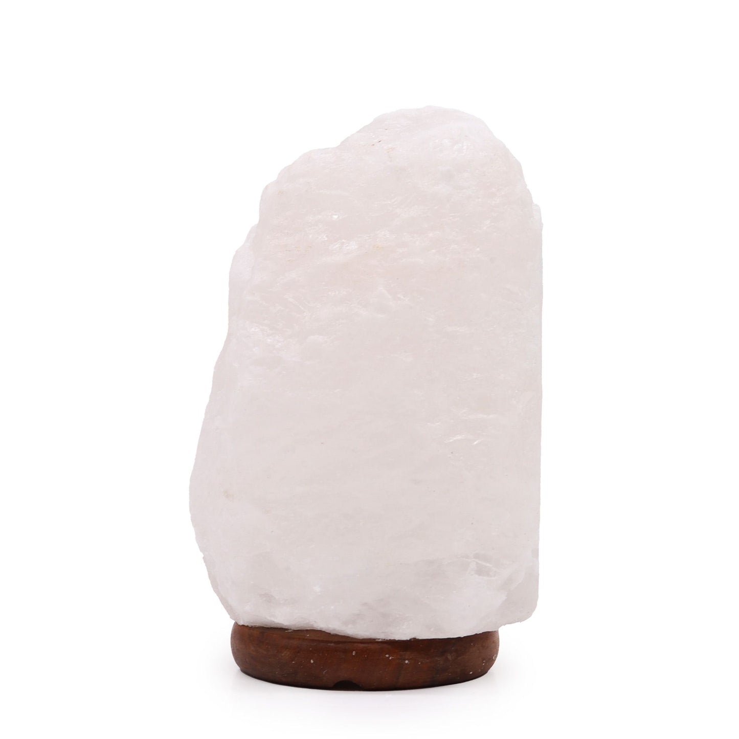 Crystal Rock Himalayan Salt Lamp with Wooden Base
