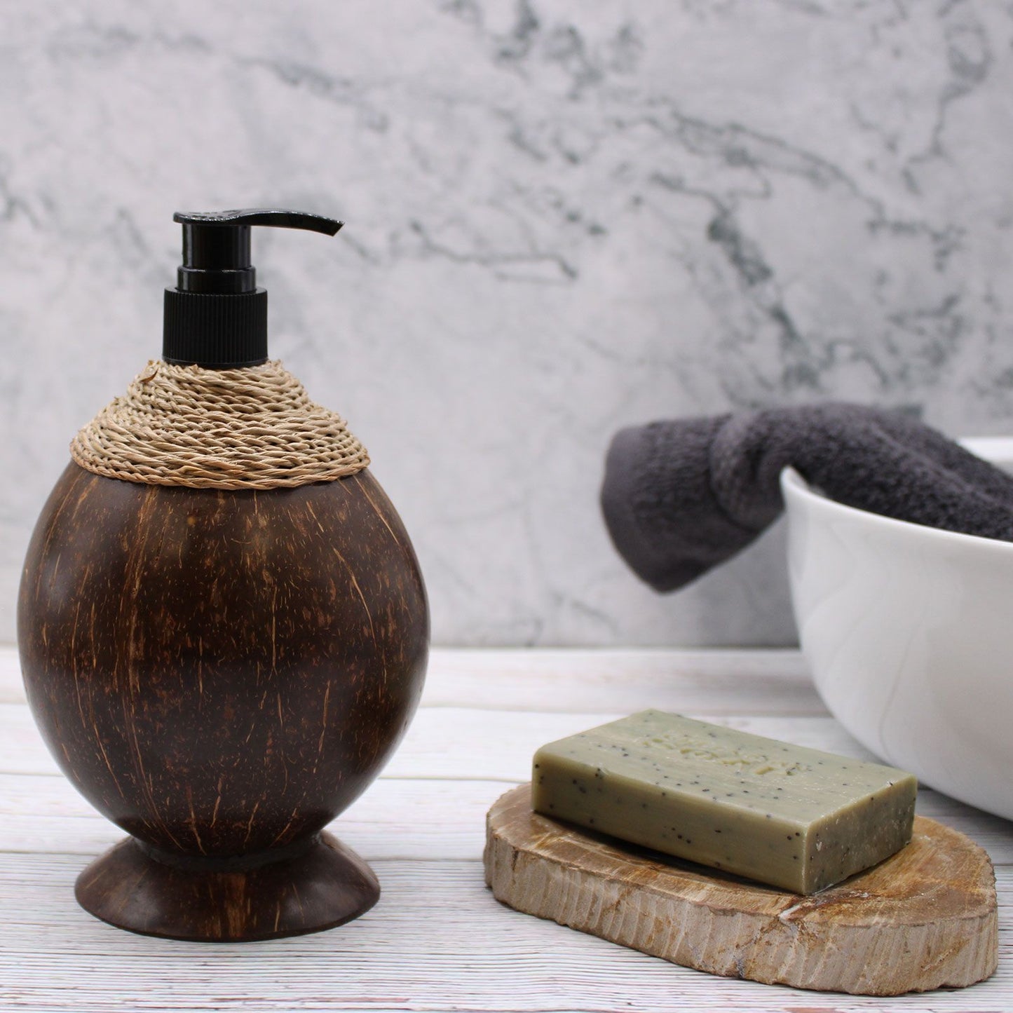 Natural Coconut Soap Dispencer