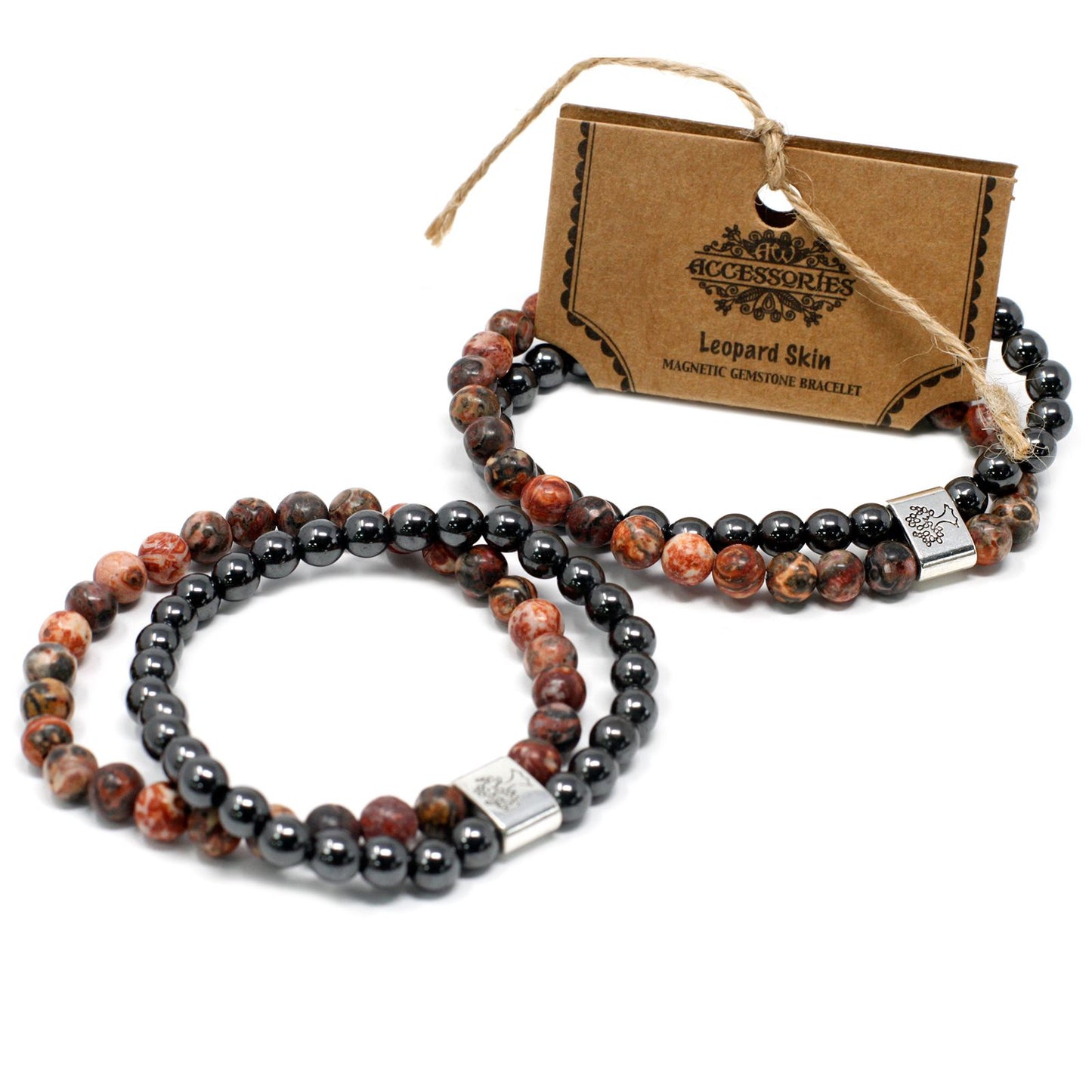 Magnetic Leopard Skin Bracelet – Natural Stone Design