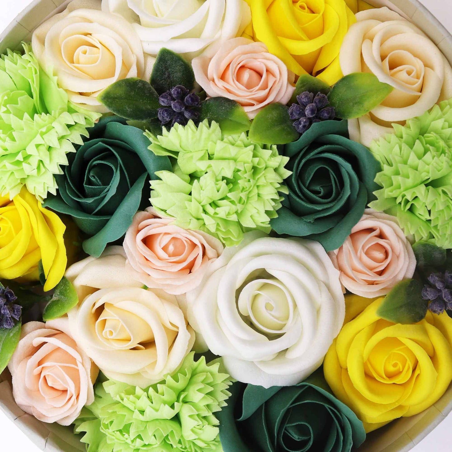 Round Box - Yellow & Greens