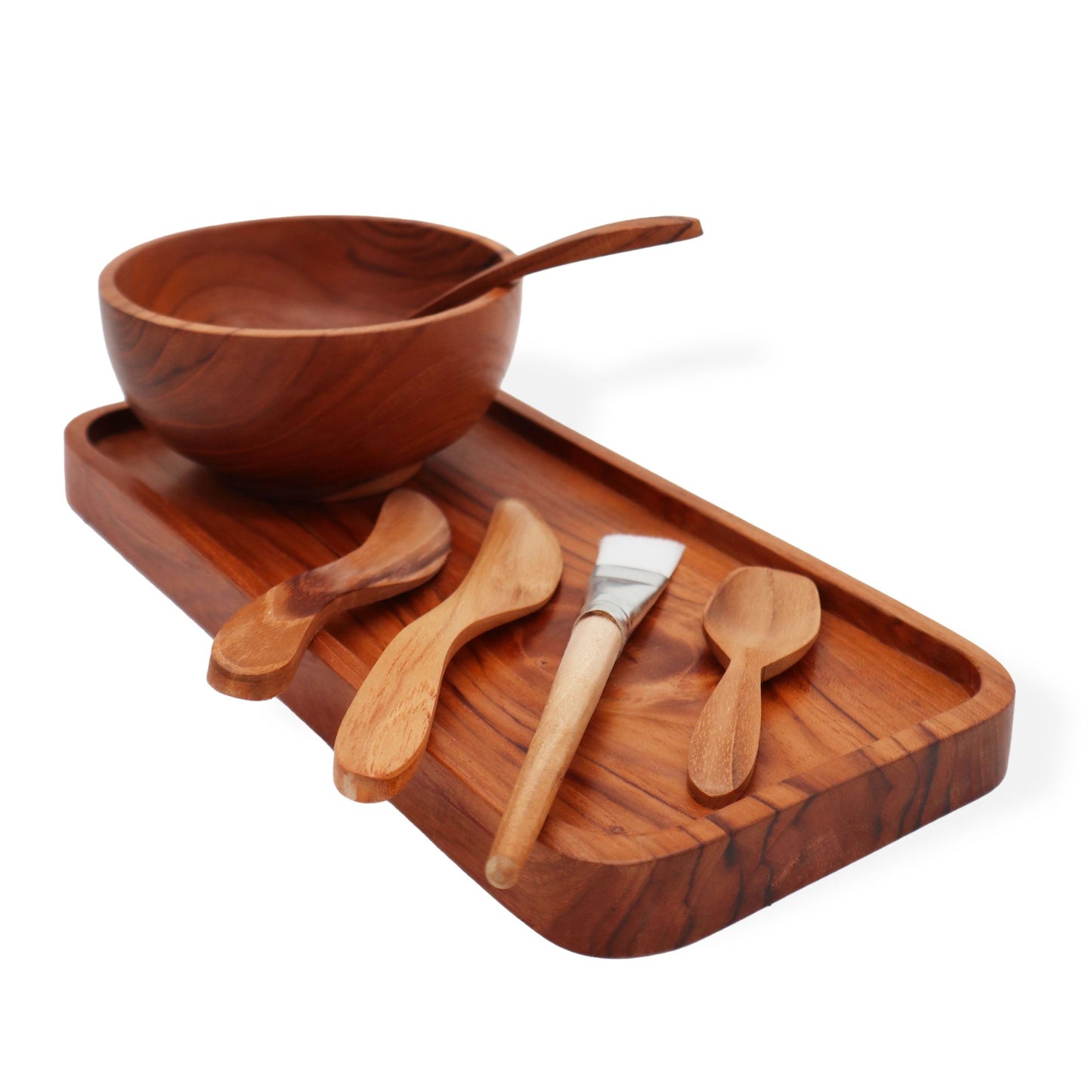 Teak Spa Clay & Wax Set – Natural Ritual Tools