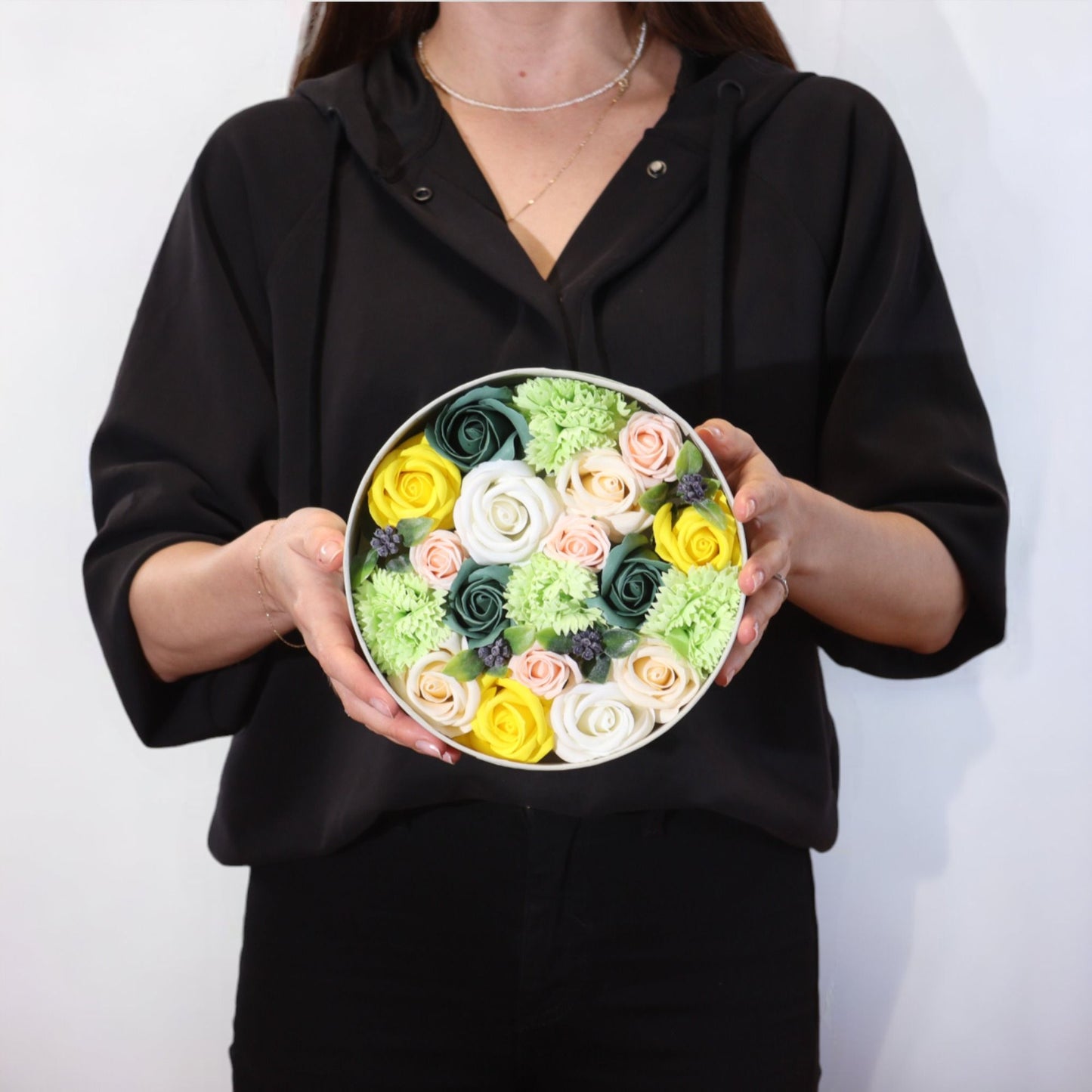 Round Box - Yellow & Greens