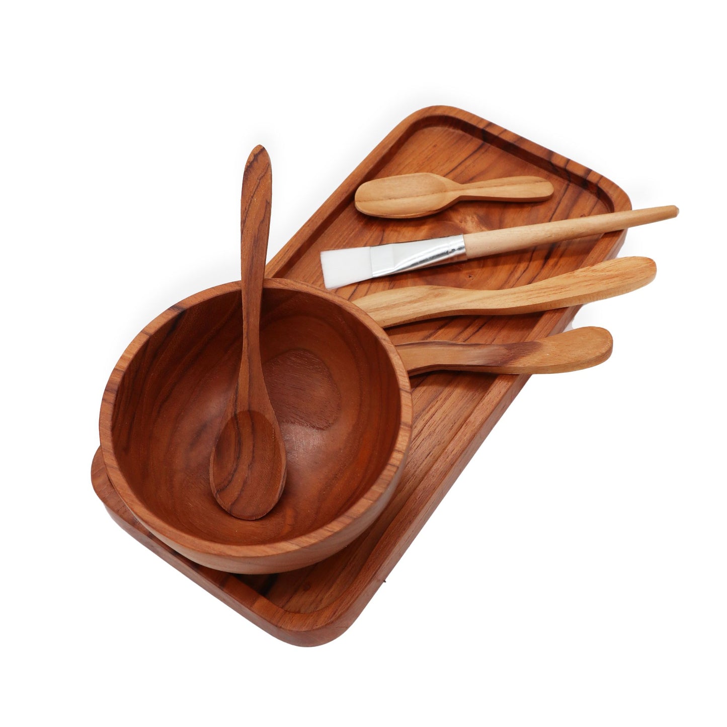 Teak Spa Clay & Wax Set – Natural Ritual Tools