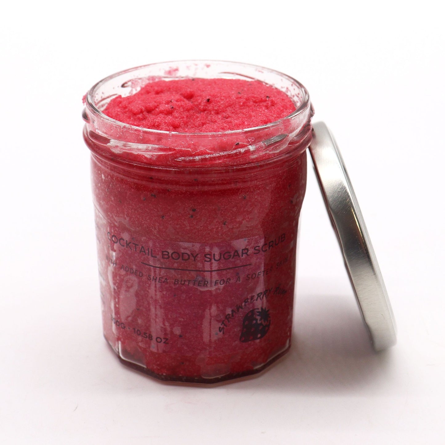 Duftendes Zucker-Körperpeeling - Erdbeer-Rum