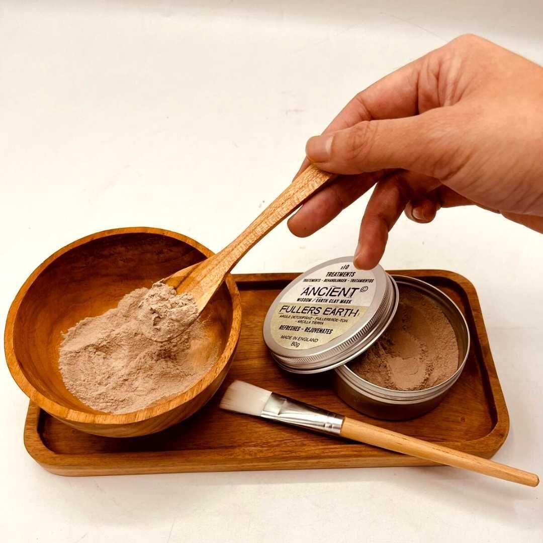 Teak Spa Clay & Wax Set – Natural Ritual Tools