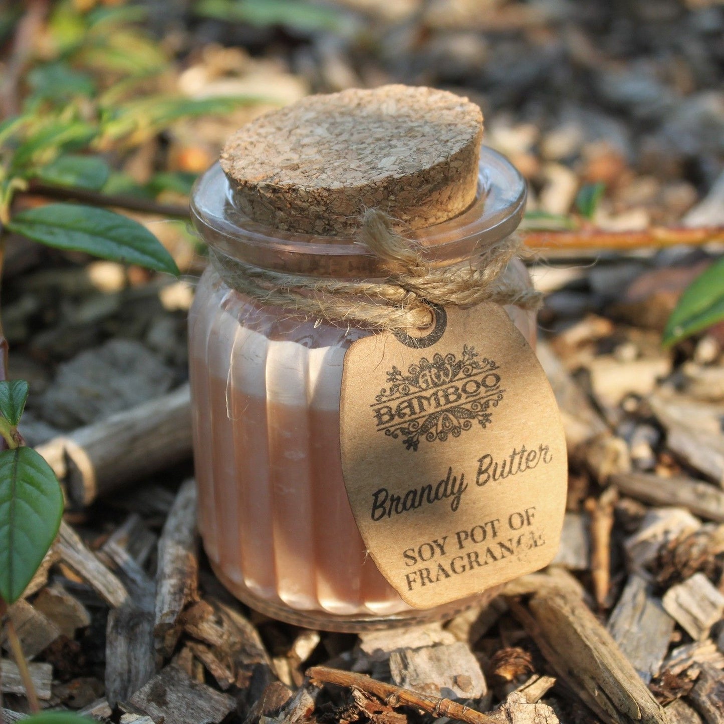 Bougie soja brandy butter en pot – Parfum gourmand
