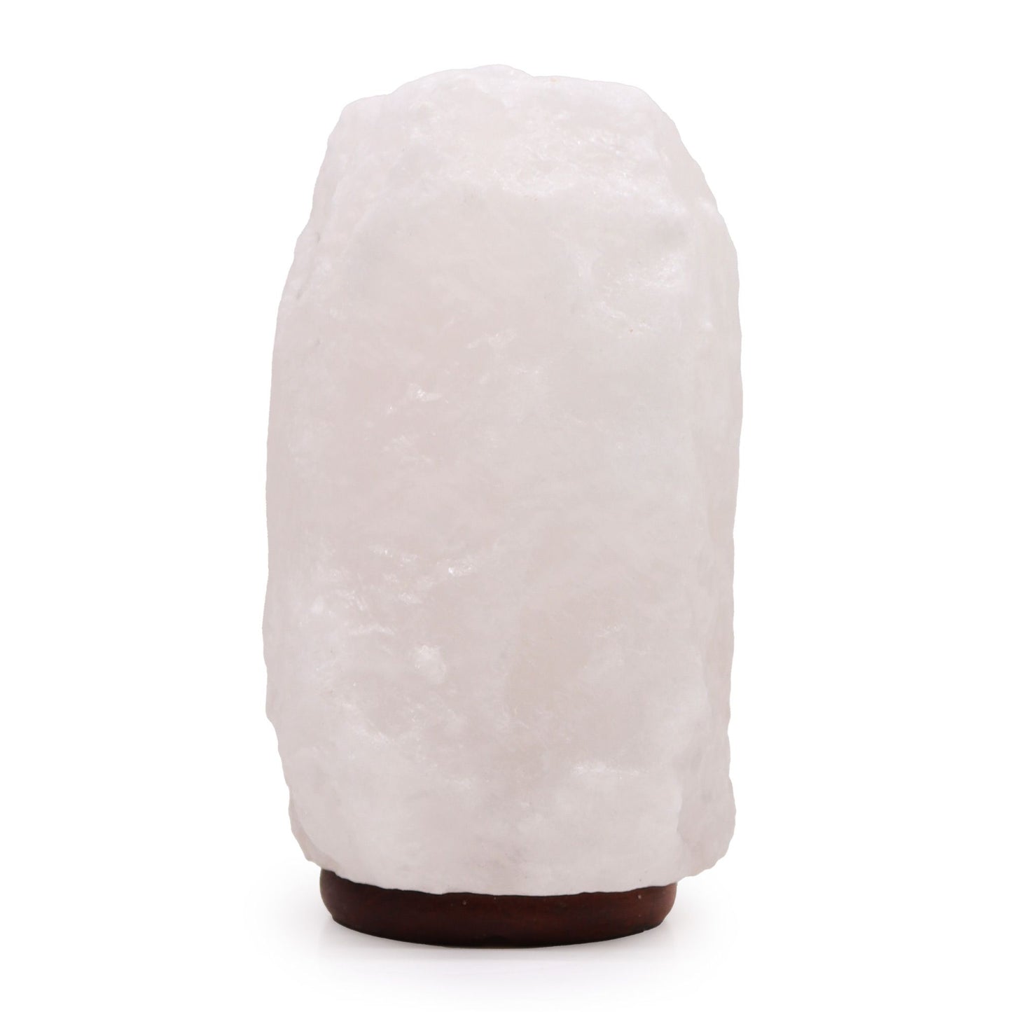 Crystal Rock Himalayan Salt Lamp with Wooden Base