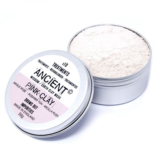 Argile kaolin rose – Masque visage & corps doux 75g
