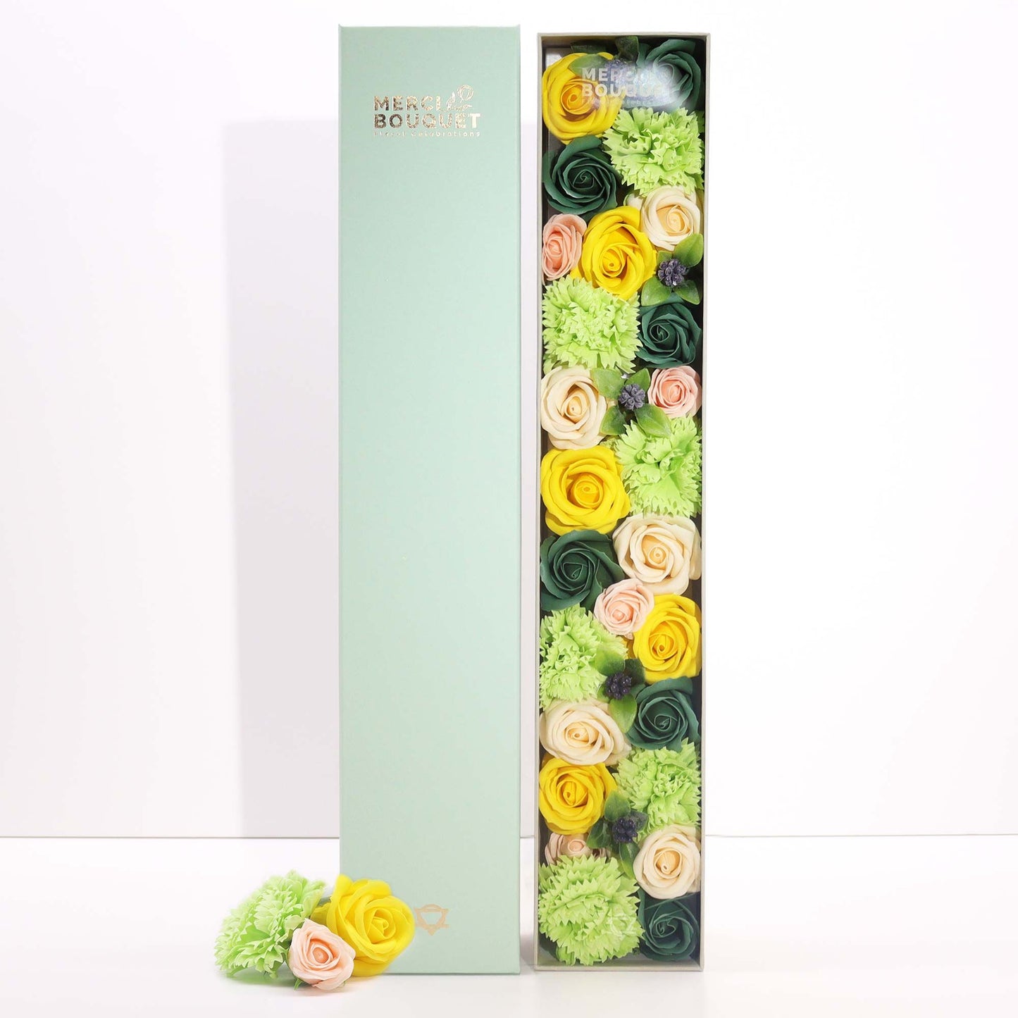 Extra Long Box - Yellow & Greens