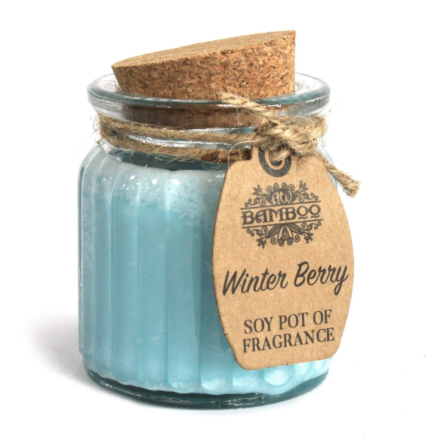 Bougie soja baies d’hiver en pot – Parfum fruité