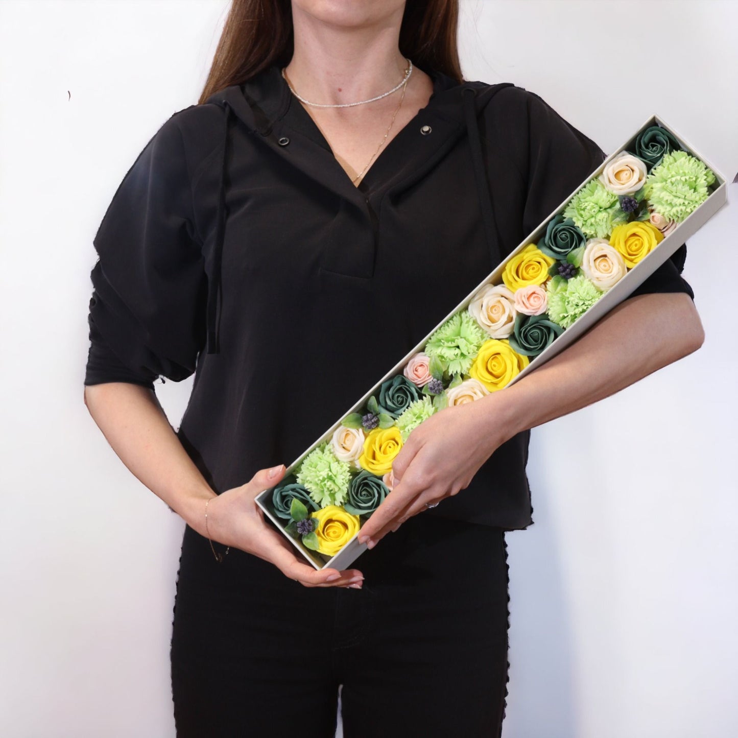 Extra Long Box - Yellow & Greens