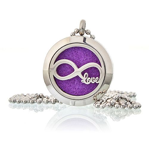 Aromatherapie-Diffusor-Halskette – Infinity Love Design | 25 mm