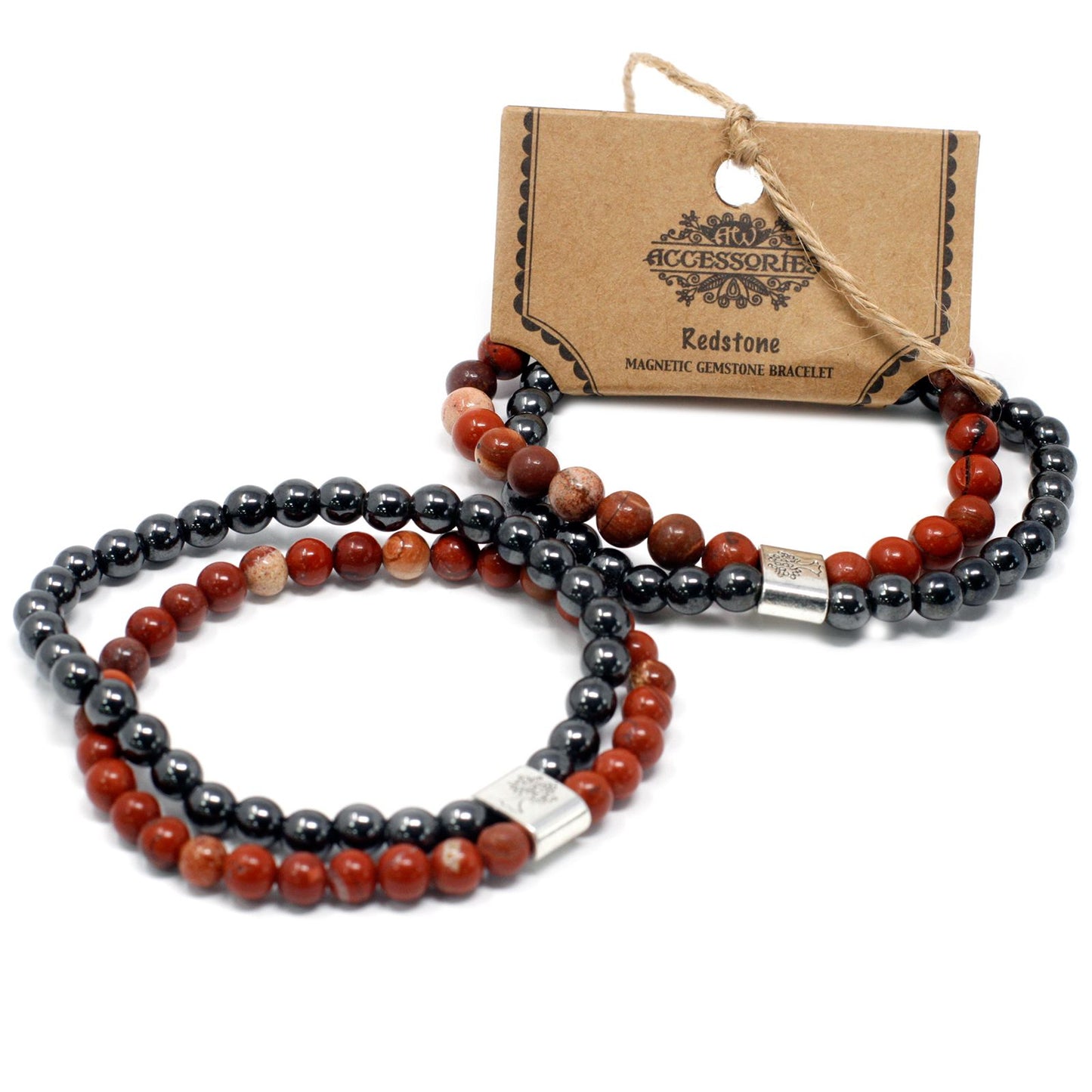 Magnetisches Redstone-Armband – Design aus Naturstein