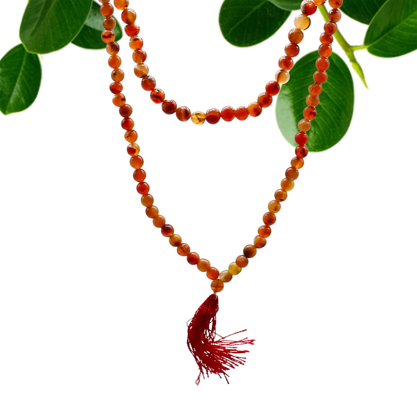 Mala cornaline 108 perles – Énergie, créativité & courage