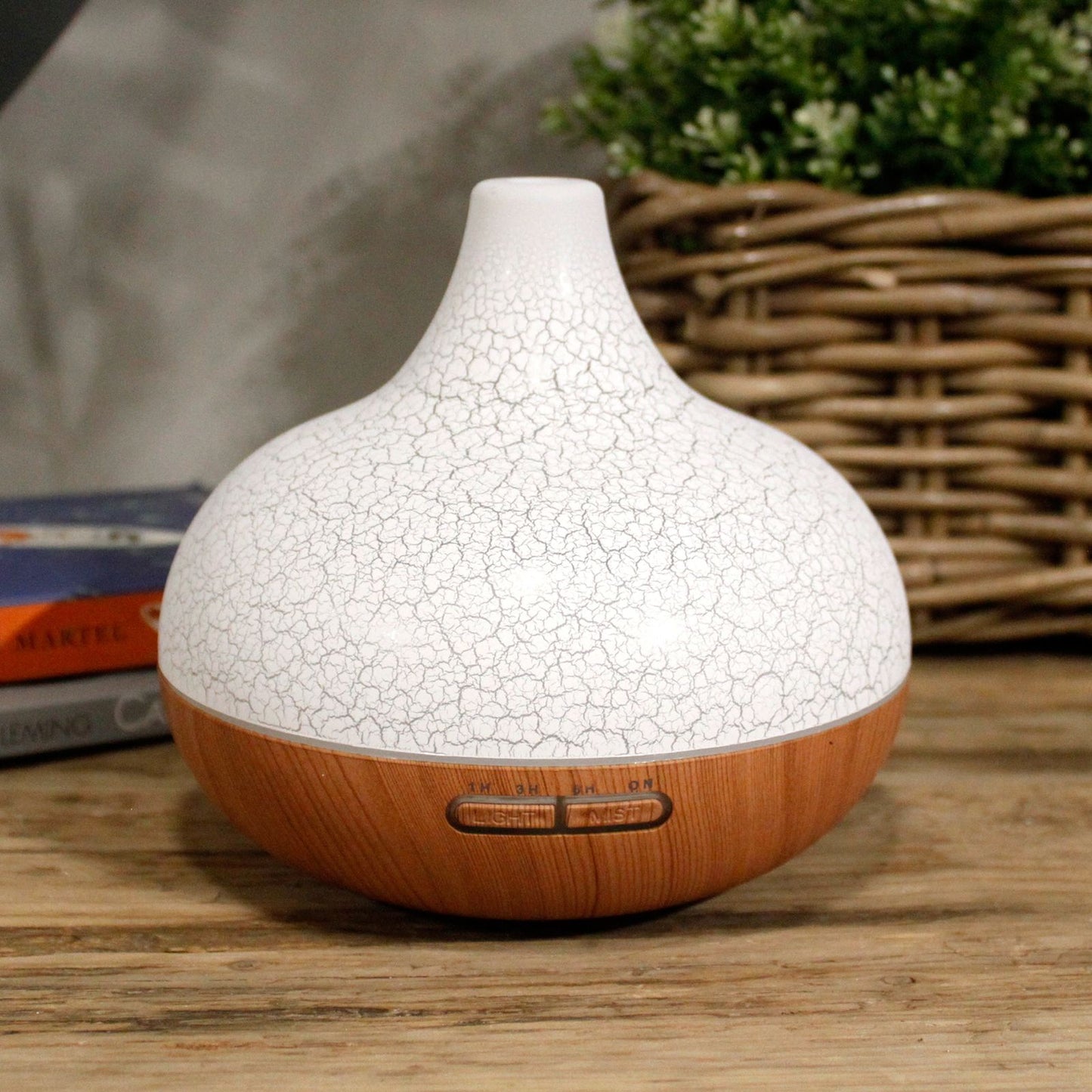 Santorini Aroma Diffuser — Ultrasonic Mist & Colour-Changing Light