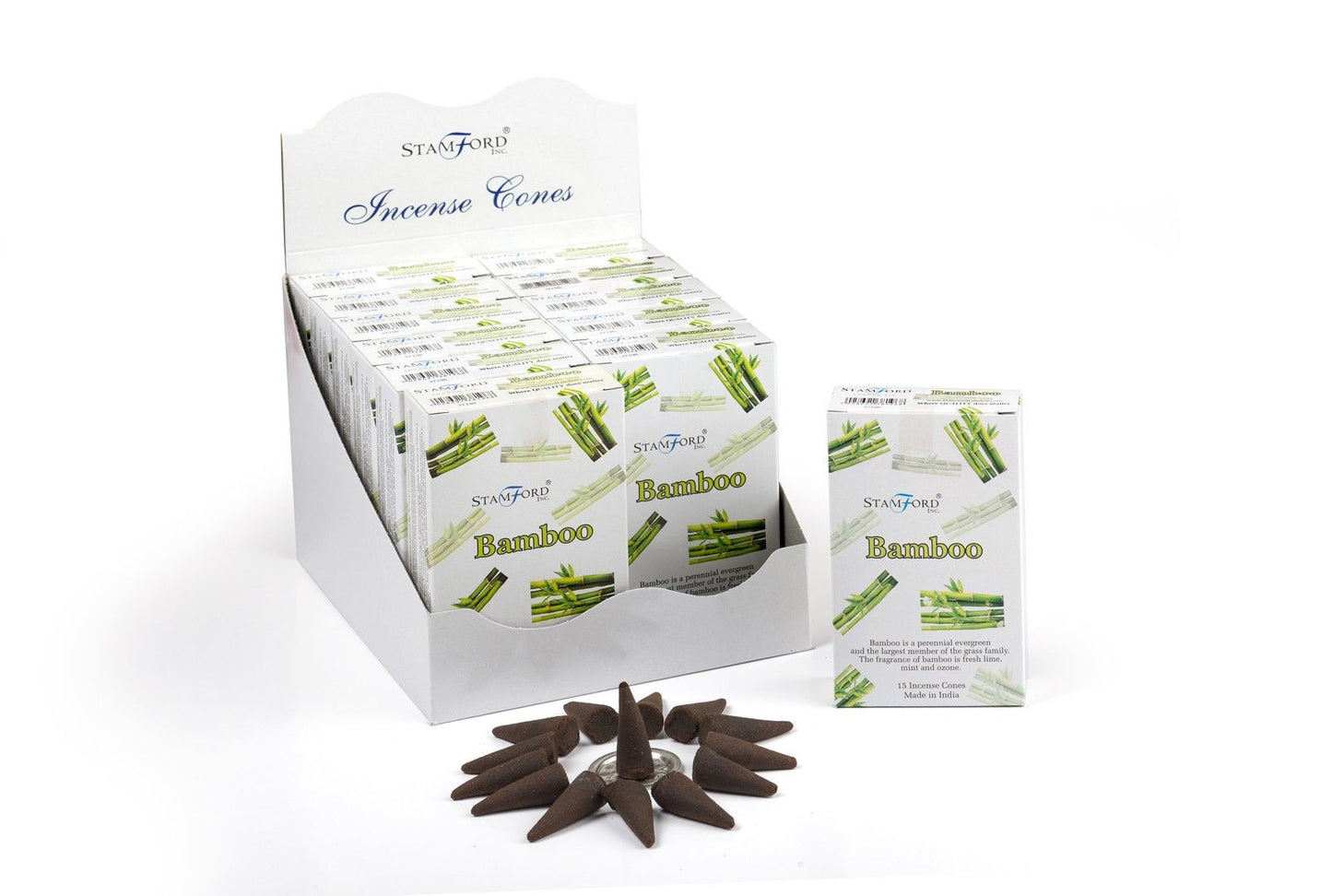 Bamboo Incense Cones — Fresh Green Calm