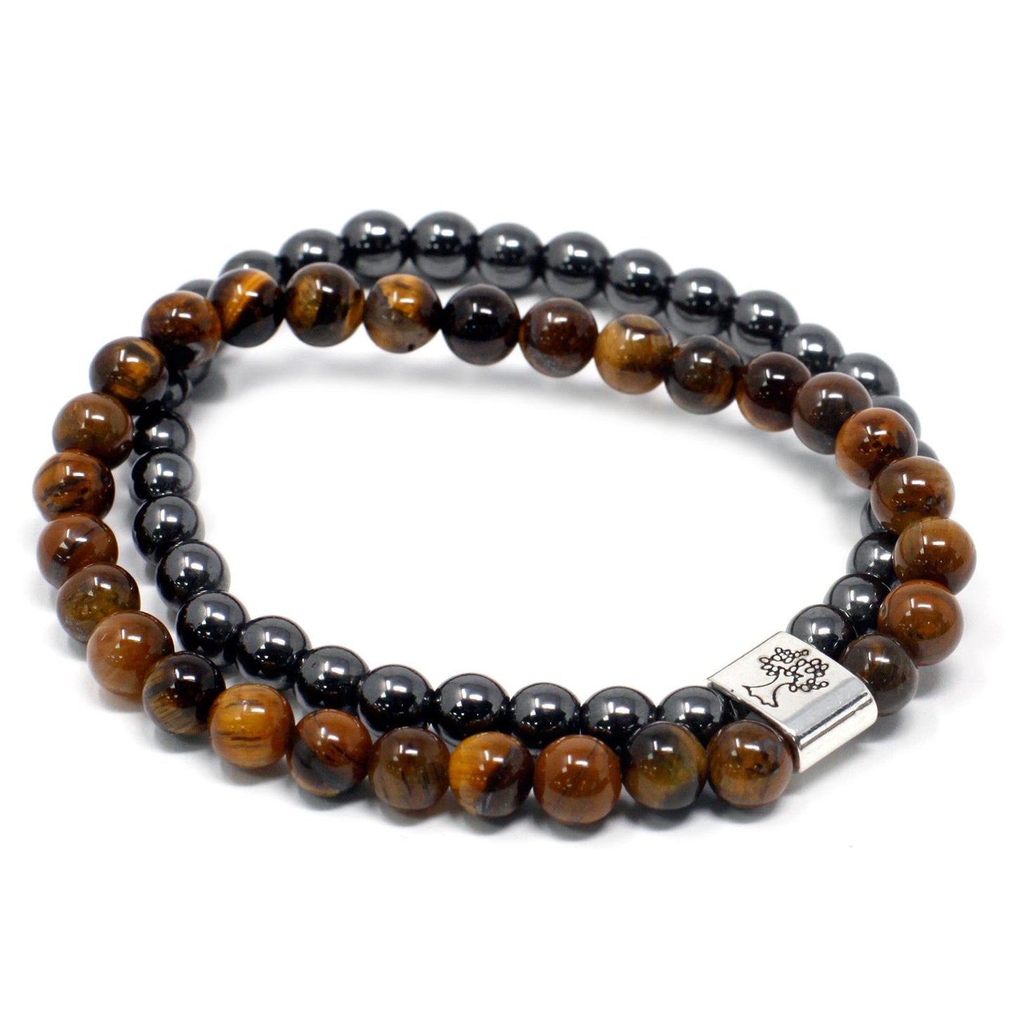 Magnetisches Tigerauge-Armband – Naturstein-Design