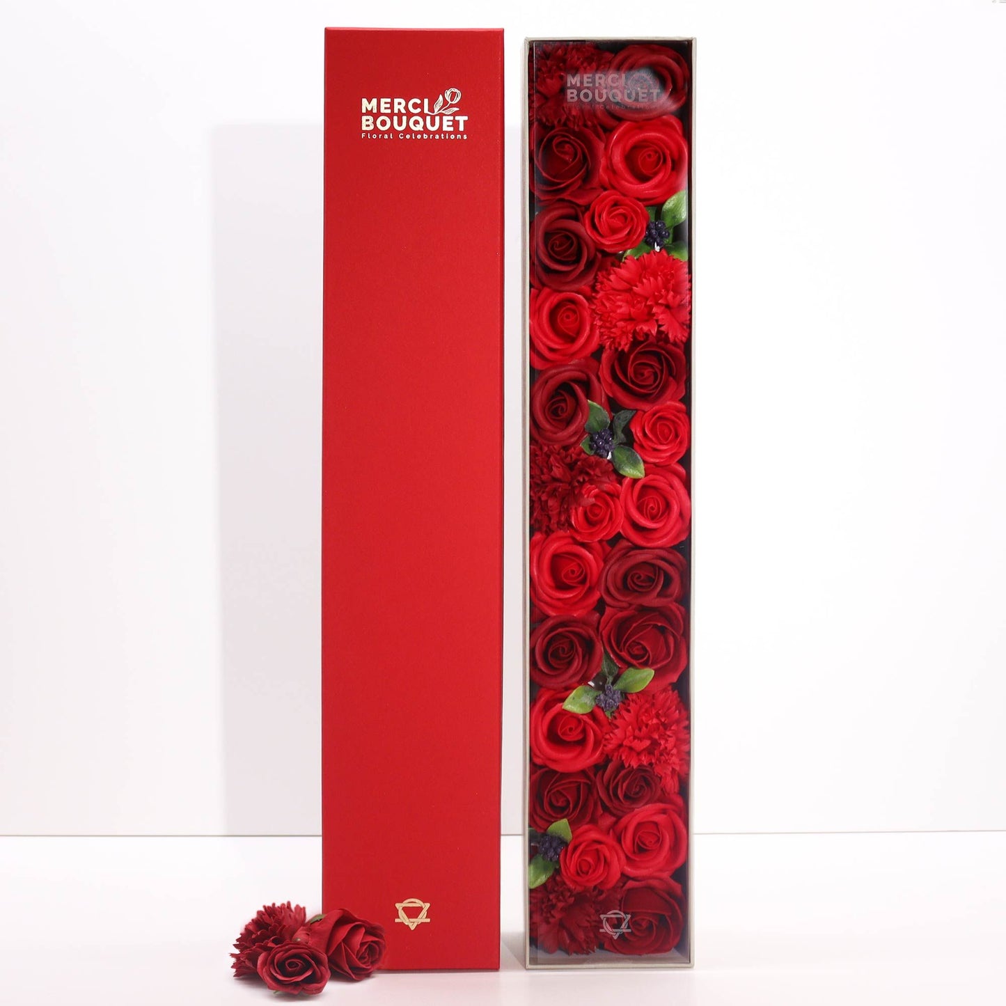 Extra lange – klassische rote Rosen
