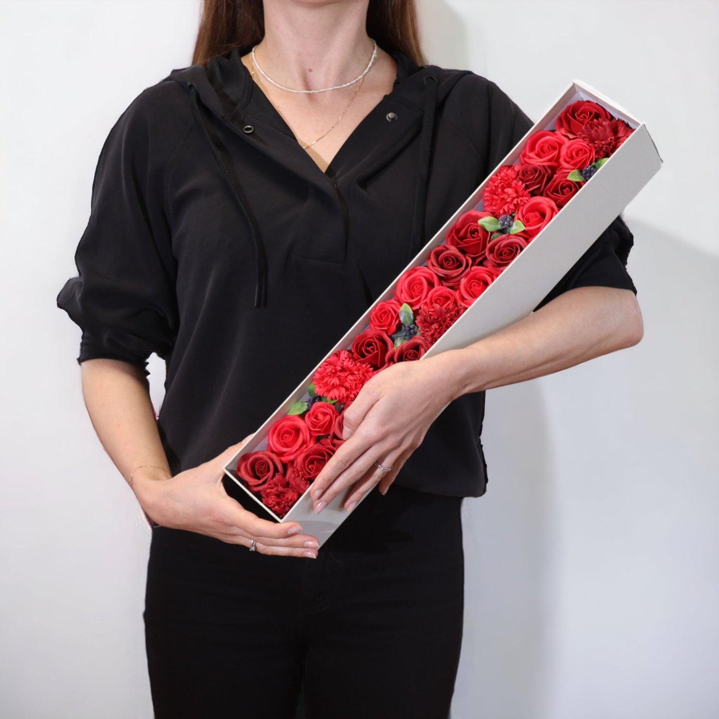 Extra lange – klassische rote Rosen