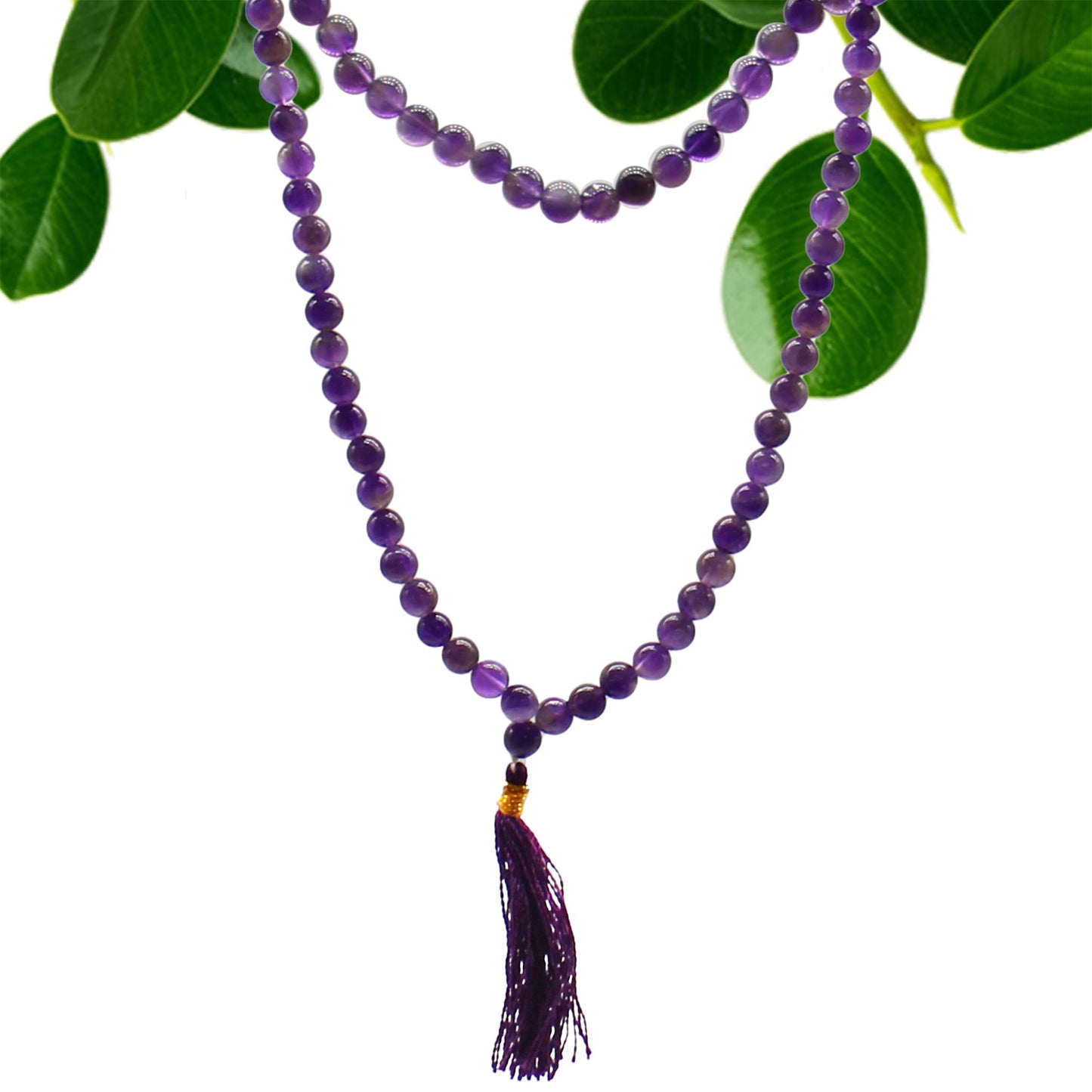 Perlenmala – Amethyst | 108 Perlen für Ruhe und spirituelles Bewusstsein