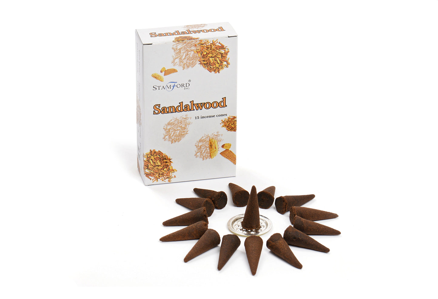 Sandalwood Incense Cones – Grounding Serenity & Calm Energy