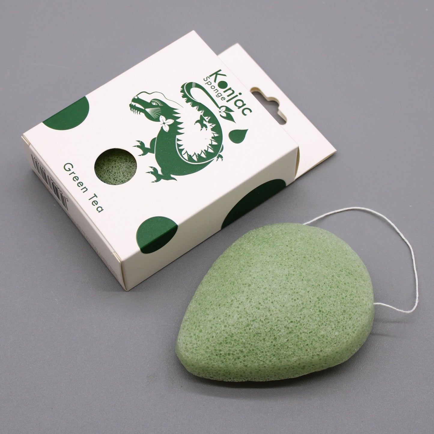 Konjac-Schwamm Tränenform – Grüner Tee – Schützend