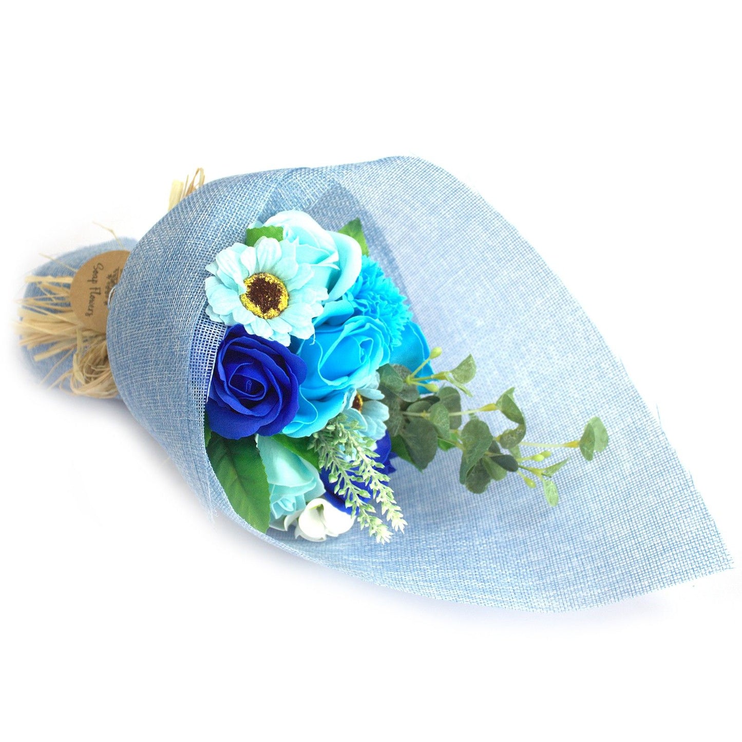 Stehender Seifenblumenstrauß – Blau
