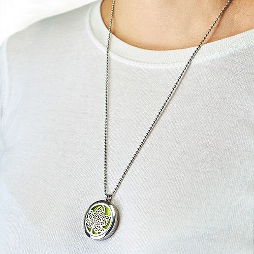Aromatherapy Diffuser Necklace – Tree of Life Design | 30mm