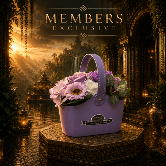 Bouquet Petite Basket - Soft Lavender